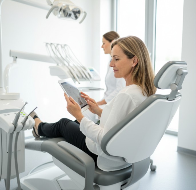 Patient beim Zahnarzt